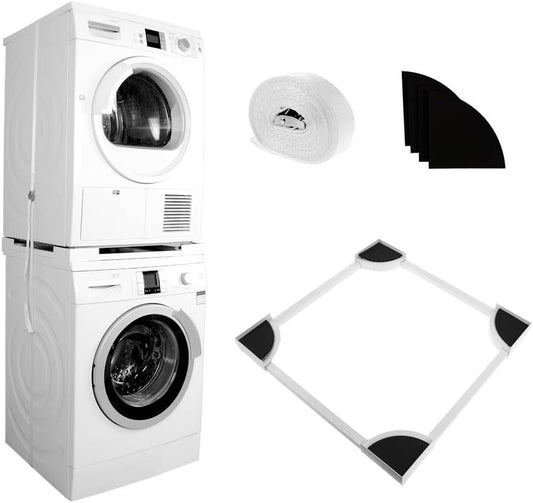 Universal Washer Dryer Stacking Kit 54-64cm Adjustable Anti Vibration Shelf