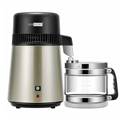 4L 1.06Gal Water Distiller 750W Countertop Purifier Smart Switch Home