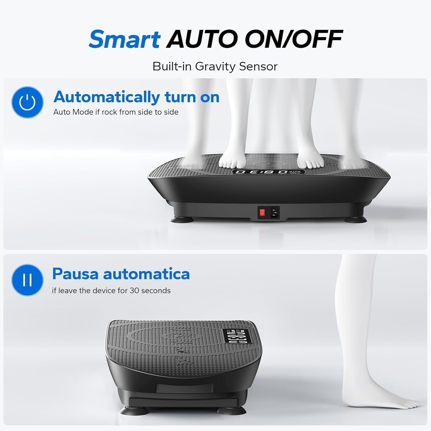 Vibration Plate Exercise Machine Whole Body Workout Weight Loss Fitness Bluetoot