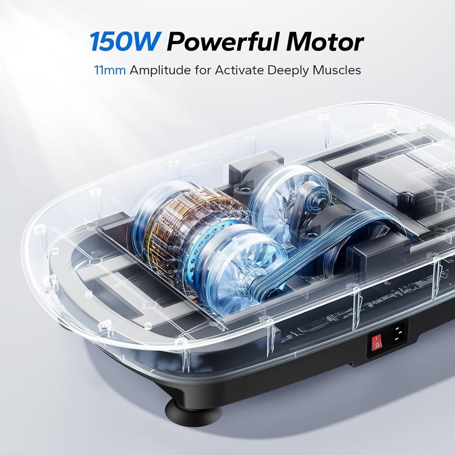 Vibration Plate Exercise Machine Whole Body Workout Weight Loss Fitness Bluetoot