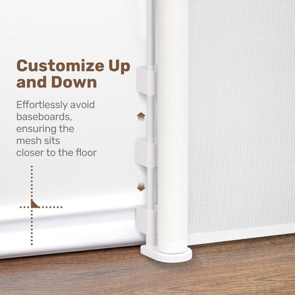 Extra Wide Retractable Stair Gate 300cm Baby Pet Safety Barrier Indoor