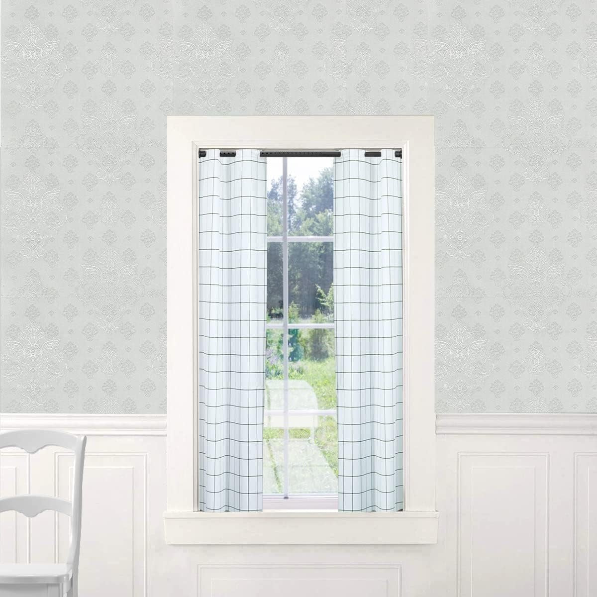 Heavy Duty Tension Shower Curtain Rail Adjustable Rustproof Bathroom Rod Vailge