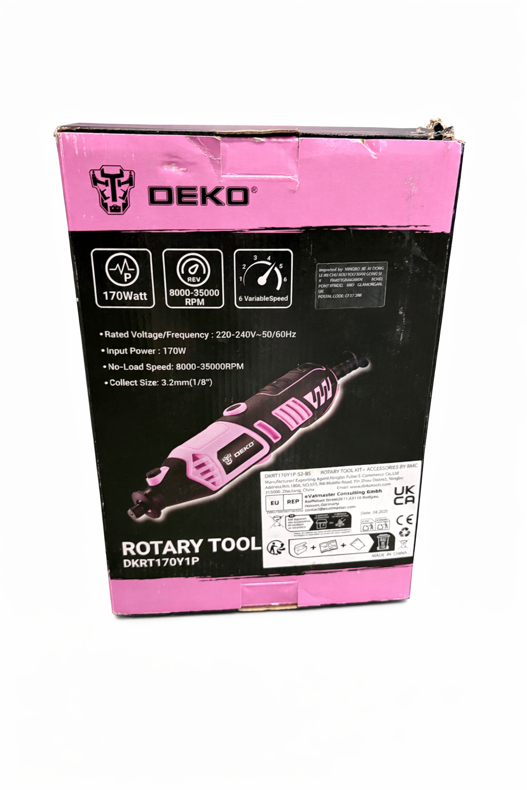 170W Rotary Tool Kit 126pc Electric Drill Set Flex Shaft Sand Grind Engrave DIY