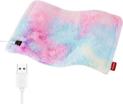 USB Heating Pad 5V Portable Heat Pad 3 Settings Auto Off Travel Camping 16x12 Comfheat