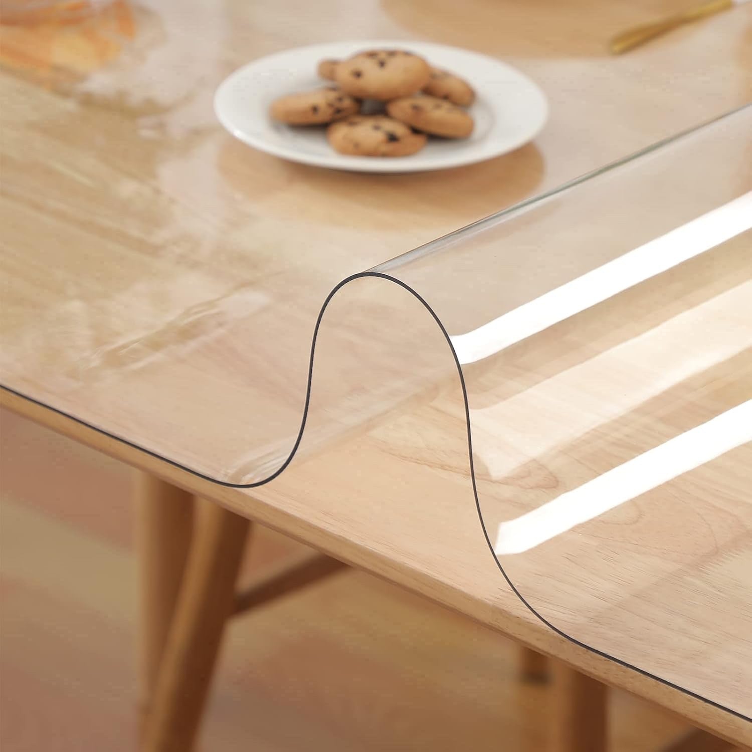 Clear Table Protector 2mm PVC Transparent Desk Pad Dining Table Cover Yanen
