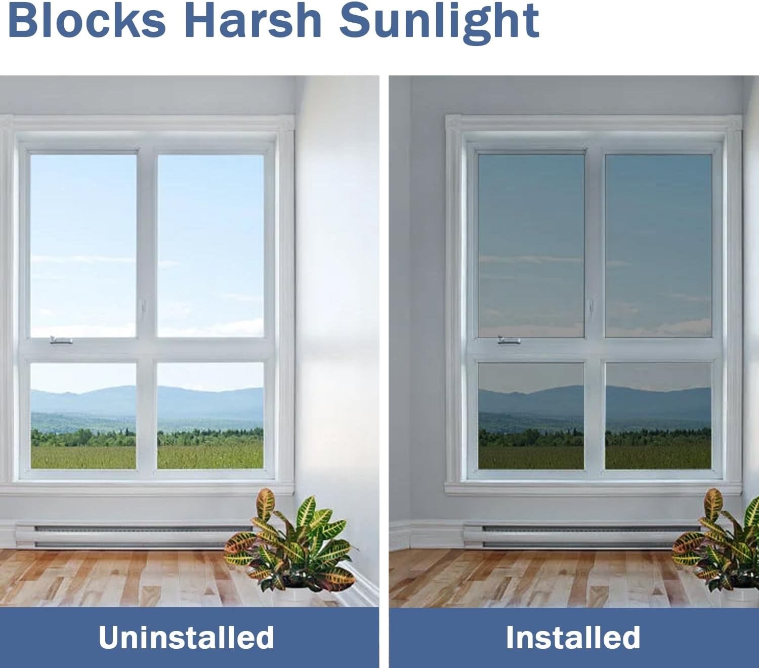 One Way Window Film Mirror Privacy UV Heat Reflective Black Silver Tinted RT Online Outlet Ltd