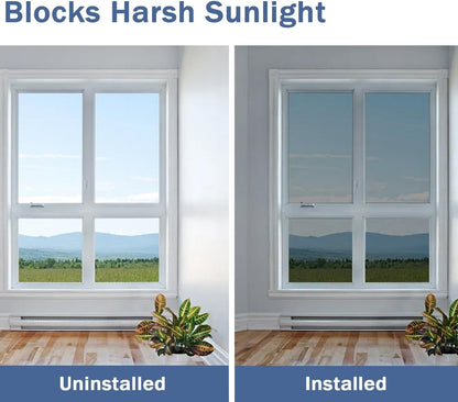 One Way Window Film Mirror Privacy UV Heat Reflective Black Silver Tinted RT Online Outlet Ltd