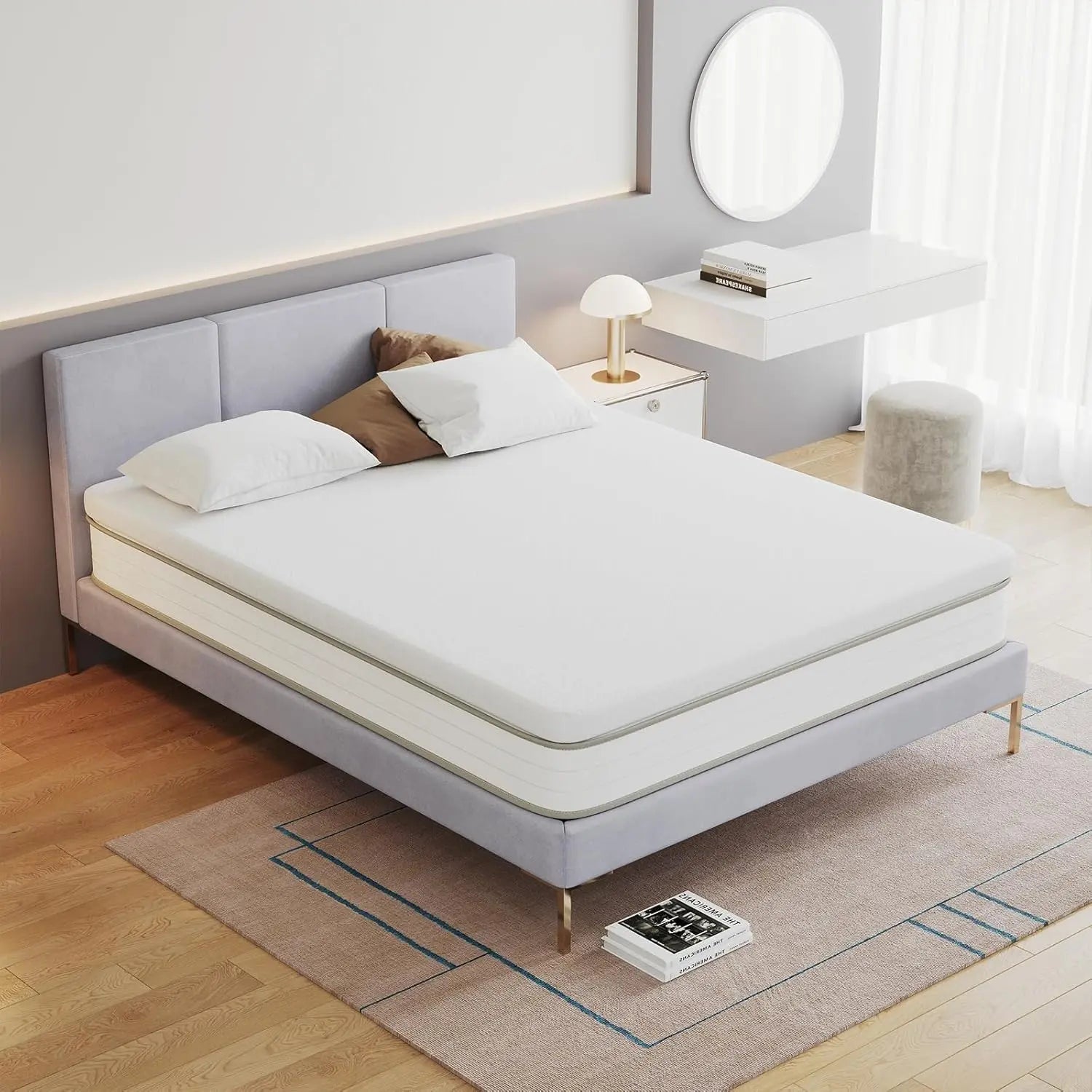 Frideko 7cm Memory Foam Mattress Topper King Size Bed Frideko